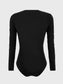 Round Neck Long Sleeve Bodysuit