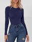 Round Neck Long Sleeve Bodysuit