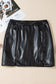 PU Leather Mini Skirt